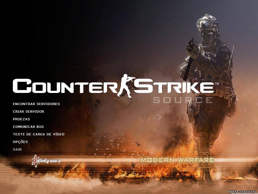 Красочный фон для меню CSS по игре Call of Duty