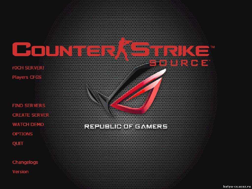 "Republic of gamers" фон меню для CSS