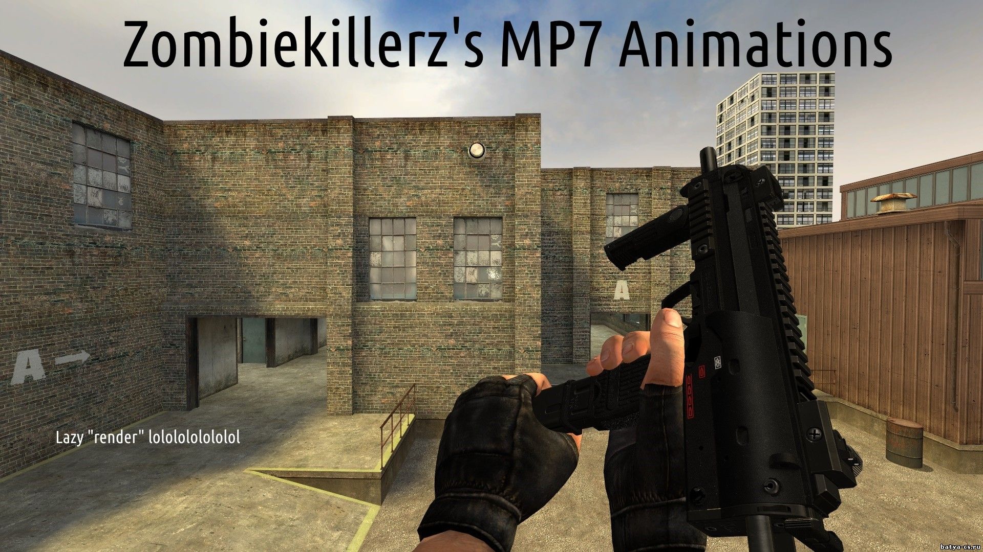 Новейшая модель автомата MP5 для CSS - Zombiekillerz's MP7 Animation